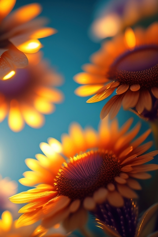 Wallpaper, Sunflower, Flower, Daisy, Petal, Yellow