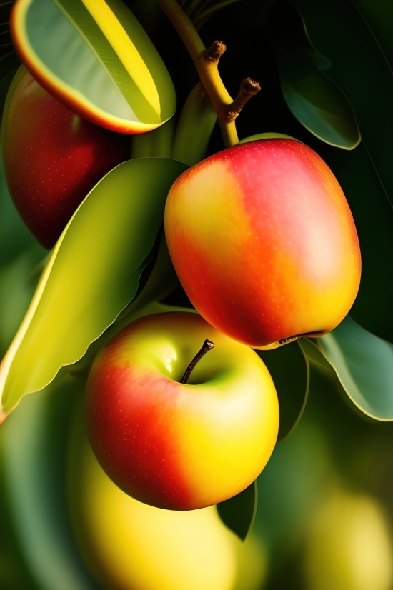 Wallpaper, Fruit, Food, Apple, Healthy, Dew